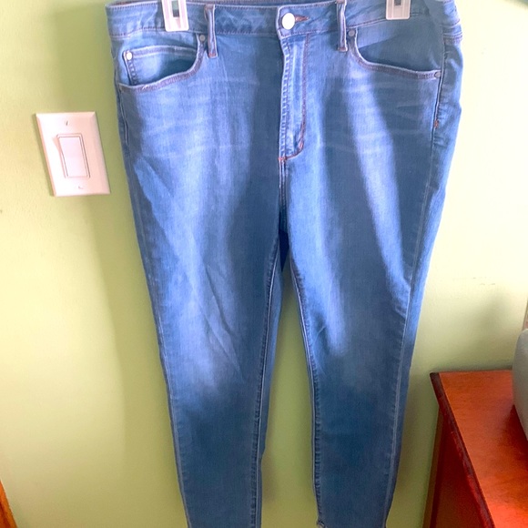 Stretch straight leg blue jeans - Picture 1 of 3